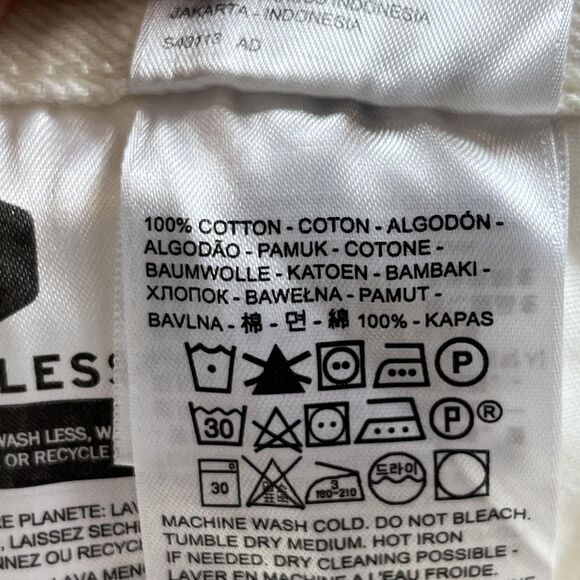 Levis Premium 501 Shorts Womens 27 White Button Fly Distressed Denim Cutoff - Picture 10 of 13